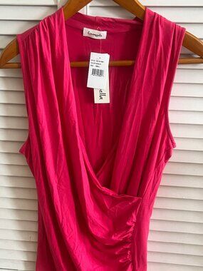 NWT Loveappella Faux Wrap Tank, Size Sm